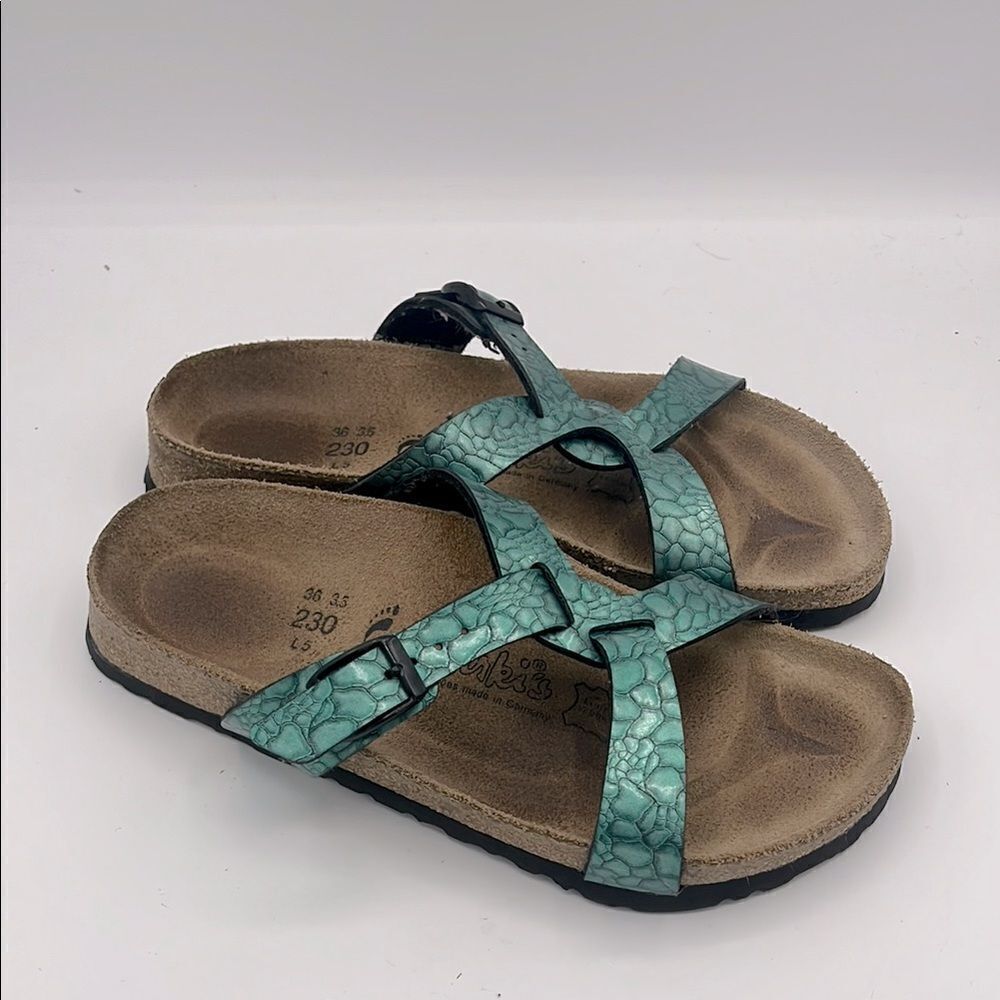 Birkenstock birkis sylt birko flor turquoise sandal